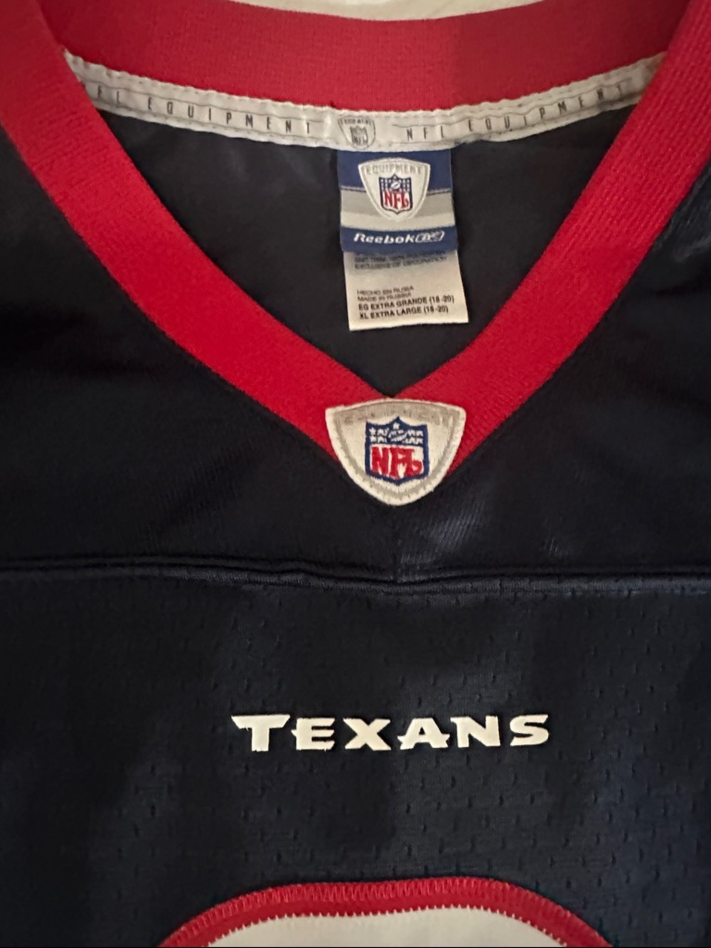 VINTAGE HOUSTON TEXANS Derek Carr #8 Jersey.